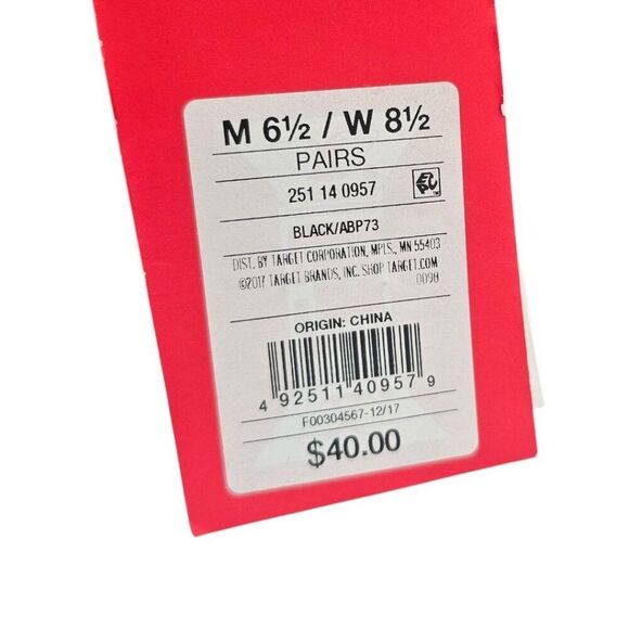 Hunter for Target W6.5 M 8.5 Black Canvas Lace Up Sneakers NWT - Picture 6 of 9